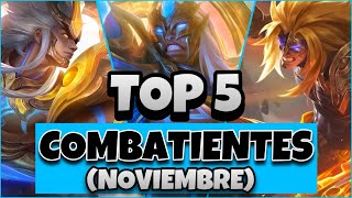 TOP 5 LOS COMBATIENTES META  Los Mejores Heroes Para la Línea de Experiencia Actualmente [upl. by Dlonyar]