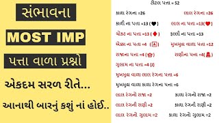 std 10 maths ch 14std 10 maths gujrati mediumસંભાવનાimpstd 10 maths imp [upl. by Rosenthal]