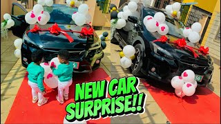 Our Twins Adorable Reaction to our New Car😍 [upl. by Anaili]