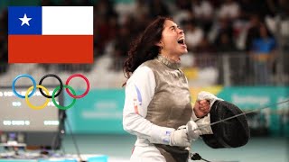 Chilean Fencer Demolishes World 5 to qualify for Paris Olympics [upl. by Aohk139]