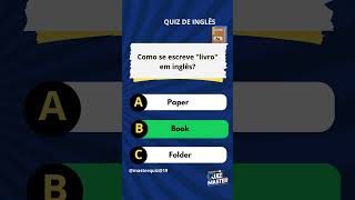 ❓ Quiz desafiador Como se escreve esses objetos em inglês quiz quiztime ingles [upl. by Novahs]