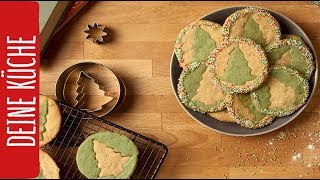 Weihnachtsbaum Plätzchen  REWE Deine Küche [upl. by Lebbie]