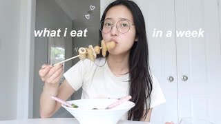 what i eat in a school week korean food  realistic [upl. by Vatsug]