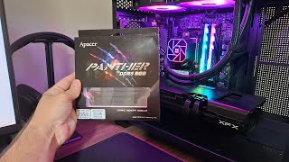 Memórias DDR5 Apacer Panther 2x16gb 6200mhz  Vale a pena  Unboxing e testes [upl. by Yeclek]