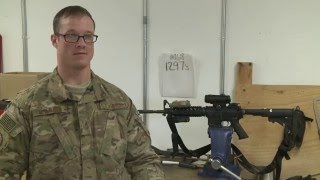 Airman keeps weapons at Bagram at the ready [upl. by Pontius]