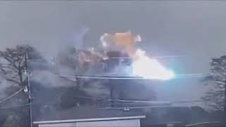 Massive Electric Sparks On Power Lines In Louisiana [upl. by Ogirdor989]