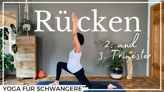 Yoga in der Schwangerschaft  2 und 3 Trimester  35 min  unterer Rücken  Fortgeschrittene [upl. by Rosner]