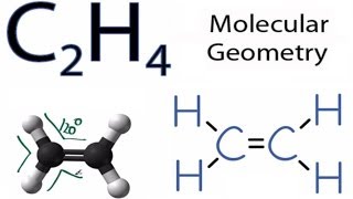 C2H4 Molecular Geometry  Shape and Bond Angles [upl. by Suivatal]