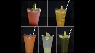 5 Mocktails  Fresh Mojitos  Nonalcoholic  Summer special Cool Drinks [upl. by Zachery566]