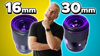 Best Sigma Lens for Video  16mm vs 30mm [upl. by Ibbed]