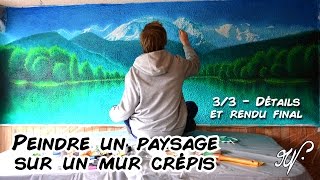 Peindre un paysage sur mur crépis 33 [upl. by Annadiane]