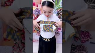 The neck scarf style is very convenient with beautiful patterns and designs shortvideo [upl. by Latsyrk]