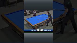 3 Cushion Billiards YILMAZ ÖZCAN Good Shot 2024 ANKARA  shorts billiards [upl. by Ihcekn]