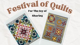 Festival of Quilts Entries  For the Joy of Sharing [upl. by Anar]