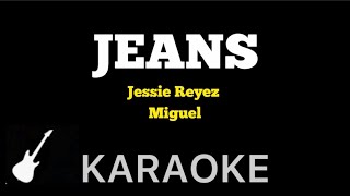 Jessie Reyez  JEANS  Karaoke Guitar Instrumental ft Miguel [upl. by Siana]