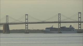 Grandeur of the Seas Under the Chesapeake Bay Bridge [upl. by Schulz]