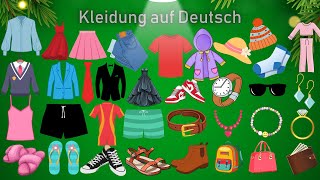 Deutsch Lernen  Vokabeln Kleidung  Die Kleidung  Deutsch Lernen für Kinder  German Clothing [upl. by Aisset]