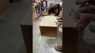 Hacking the tops off some stock cabinets woodworking diy carpenter asmr [upl. by Goddart539]