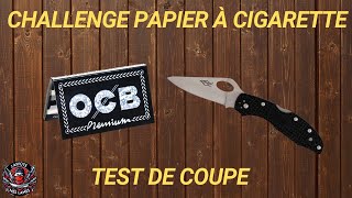 Challenge Kouto  le test de coupe avec une feuille de papier à cigarette [upl. by Elleivap]