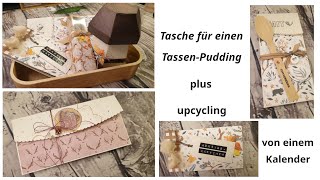 TassenPuddingVerpackung und upcycling eines Kalenders [upl. by Allegna969]