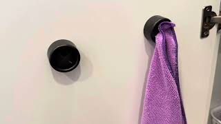 SampT INC Round Adhesive Push Towel Hooks for Kitchen Hand and Dish Towels Review [upl. by Mcadams]