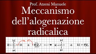 Chimica organica Meccanismo Alogenazione Radicalica L35 ManueleAtzeni ISCRIVITI [upl. by Ahsataj]