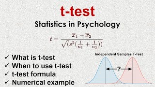 What is t test in Statistics  How to solve t test numerical  Hypothesis Testing in Psychology [upl. by Allveta]