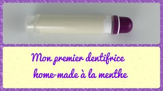 ❃ Mon premier dentifrice à la menthe homemade ❃ inspirée dAromaZone [upl. by Halian]