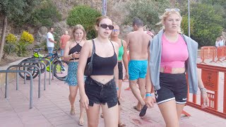 Lloret De Mar SPAIN  Night Life And Best Beaches Walking Tour [upl. by Ethben]