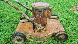 Old Very Rusty Lawn Mower  Restoration [upl. by Glori]