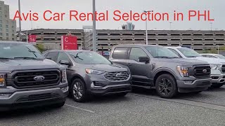 Rental Car Selections Avis Car Rental at Philadelphia Airport May 2024 [upl. by Carrol825]