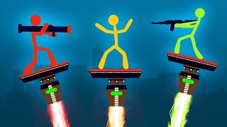 WORLDS MOST INTENSE STICK FIGHT BATTLE Stick Fight [upl. by Sdlonyer]