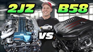 Toyota 2JZ VS BMW B58  2JZ STILL KING Detailed Engine Internal Comparison [upl. by Redliw281]