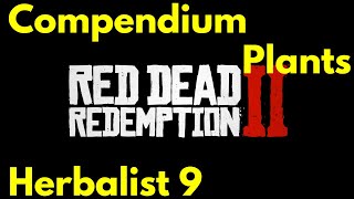 All Plants Locations full Compendium for Herbalist 9 challenge Red Dead Redemption 2 [upl. by Suiratnauq]