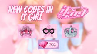 FIVE ACTIVE IT GIRL CODES 💄roblox itgirl codes [upl. by Christianson528]