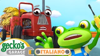 Il trattore ha bisogno di aiuto 🚜  Cartoni animati 🐸 Garage di Gecko italiano｜Cartoni di macchine [upl. by Attelocin]