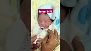 How to feed mothers breast milk with a syringe shorts baby youtubeshorts youtubeshorts [upl. by Barbra]