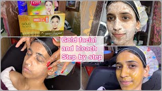 Howvlcc Gold facial and fem gold bleach step by step  Shrutimakeover [upl. by Miko]