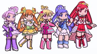 Glitter Force Doki Doki Precure in Gacha Life 2 💖✨ [upl. by Felic]