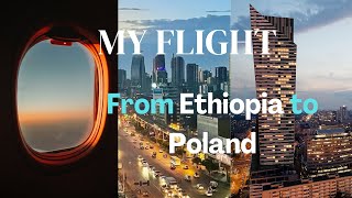 My Flight from Ethiopia to Poland  Qatar Airways [upl. by Theresita]