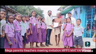 Mega parents meeting invitation video mpp school matyapuram [upl. by Ogeid473]