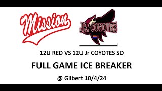 12U Mission Vs Jr Coyotes SD Ice Breaker Invitation [upl. by Melvina]