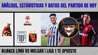 Comentamos estadísticas datos y análisis de Alianza Lima vs Melgar por la Liga 1 Te Apuesto 2024 [upl. by Yor467]