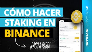 CÓMO HACER STAKING de CRIPTOMONEDAS en BINANCE ✅  TUTORIAL PASO A PASO  ✅ [upl. by Ecirehs]