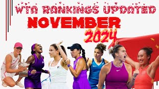 WTA RANKINGS UPDATED Zheng New Position Coco Gauff Swiatek and Sabalenka still leading [upl. by Lorre]