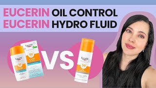 EUCERIN OIL CONTROL VS HYDRO FLUID 👩🏻‍⚕️TIPS de fotoprotección piel MIXTAGRASAACNÉ [upl. by Hopkins]