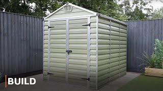 BUILD  Skylight Plastic Shed Installation  8 x 6 [upl. by Selij]