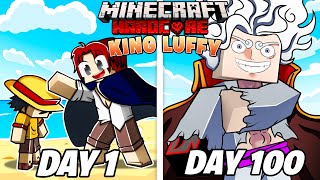 I Survived 100 DAYS as PIRATE KING LUFFY in One Piece Minecraft This is what happened [upl. by Hiroko]