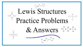 Lewis Dot Structure Practice Problems with answers and explanation [upl. by Aicilram499]