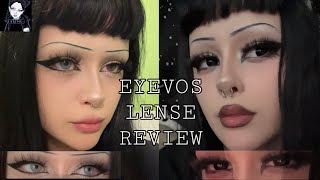 EYEVOS contact lenses review   Blue amp Black Contact lenses [upl. by Claudian777]